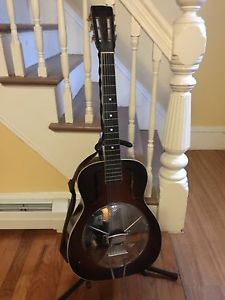 1930s resophonic guitar National for Sears Supertone brand  resonator  ,blues
