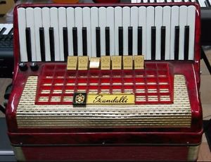 Akkordeon accordion acordeon  Made in Italy  SCANDALLI 80 BASS