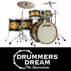 TAMA Silverstar 6 Piece Birch Drum Kit with Hardware in Vintage Gold Duco Finish
