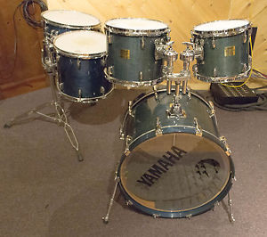 Yamaha Maple Custom Absolute 5 Piece Acoustic Drum Kit - Transparent Blue