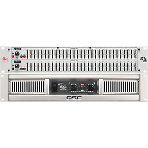 QSC GX7 Power Amplifier with dbx 231s Dual 31 Band 1/3 Octave Graphic Equalizer