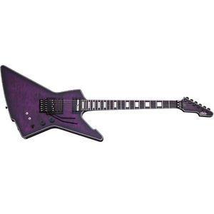 Schecter E-1 FR S Special Edition Guitar, Trans Purple Burst, Floyd +Pick
