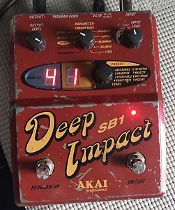 Akai Deep Impact Bass Synth With Power Adapter SB1 Synthesizer