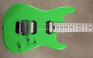 Charvel Pro Mod San Dimas Style Slime Green Guitar with FU Tone Big Brass Block