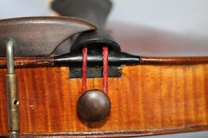 Nr .86 .Alte Geige mit Zettel Johann Georg Schönfelder??