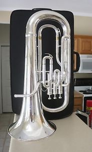 Besson London Baritone Horn B-flat w/ Case # Paperwork Excellent Condition