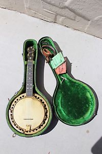 1920s LUDWIG GOLD CROWN FANCY BANJO UKULELE PRESENTATION MODEL HOLY GRAIL RARE