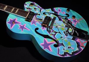 GRETSCH  G6120KB  KAVES BROOKLYN #9/12 '' MADE IN BROOKLYN'' GRAFFITI GUITAR HAR