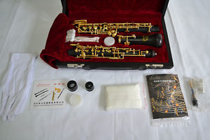 professional ebony concert semiautomatic oboe C key, gold-plating