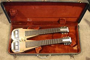 Rare Rickenbacher Electro Double Neck Lap Steel Guitar & Case - Vintage
