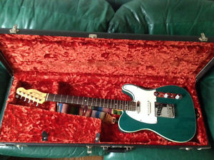 Fender Deluxe Nashville 1998 Corona Shop CA slightly used -Teal Green  with case