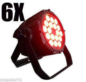 6pcs 18X10W ledpar IP65 Outdoor Stage lights concert theatre Party Show lighting
