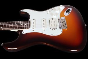 2014 FENDER STRATOCASTER AMERICAN DELUXE PLUS HSS ~ MYSTIC 3 COLOR SUNBURST