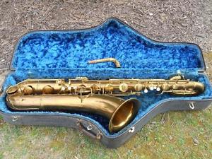1920's Conn Baritone Saxophone Rolled Tone Holes