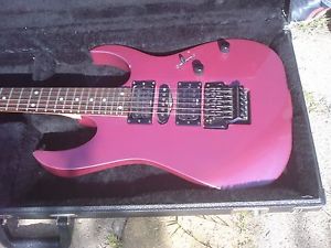 Nice NEON colors RG570 IBANEZ Electric Guitar WITH Hard Shell CASE! EUC!!!