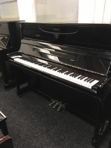 Moutrie 121 Black Gloss Upright Piano U1 Size