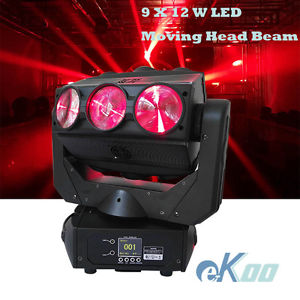 9x12 W LED RGBW Moving Head Beam