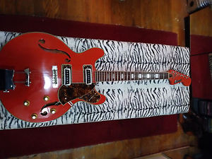 orange univox teisco kent kay coronado hollowbody 335 vintage 60,s guitar