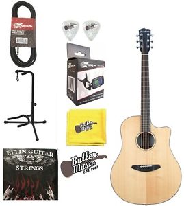 Breedlove Solo Dreadnought Solid Cedar Top A/E Guitar & Stand,Strings & More