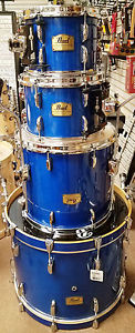 Pearl Session Studio Classic Shell Pack, 22" Bass Drum, Sheer Blue 10", 12", 16"