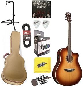 Breedlove Studio Dreadnought Sunburst Solid Top A/E Guitar w/GD Hardcase & More