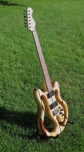 Electric Guitar-NEW - Unique, One of a Kind Handcrafted 6 String   Fast Action