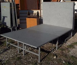 Foldable Rolling Portable Stage Platform 4' x 16' x 12"