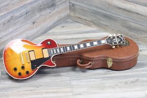1991 Gibson Les Paul Custom in Heritage Cherry Flame Top Super Clean Ebony +OHSC