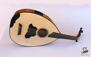 Turkish Professional Half Cut Electric Oud Ud String Instrument AOH-370T