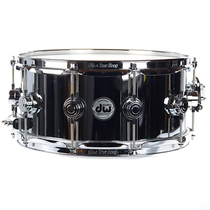 DW 6.5x14 Steel Chrome Polished Snare Drum w/Chrome Hardware
