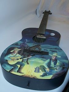 Martin Cowboy Guitar X with Hard Shell Case, Western 2000