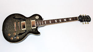 Epiphone Les Paul Standard Florentine PRO Black Hollowbody Electric Guitar