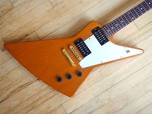 2007 Gibson Explorer '76 Reissue Electric Guitar Natural Near Mint w/ohc & Tag
