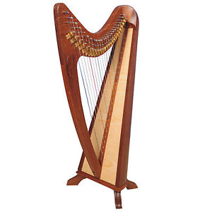 24 cuerda claddagh arpa palo de rosa, 24 String Claddagh Harp Rosewood