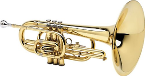 Blessing BM-100 Marching Mellophone, Lacquered Brass