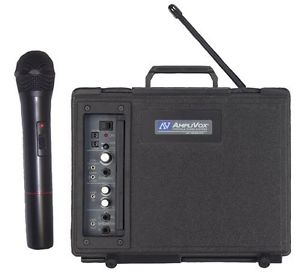 Amplivox SW223 Sound Systems Handheld PortableSpeaker with Mic, Black