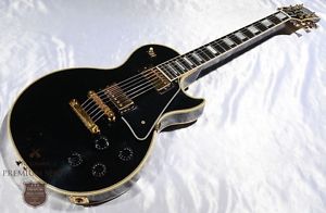 Gibson 1987 Les Paul Custom Ebony Black Used Guitar Free Shipping #g2177