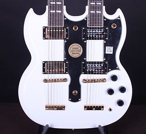 Epiphone G-1275 Double Neck 6-String 12-String Limited Edition SG White S#0972