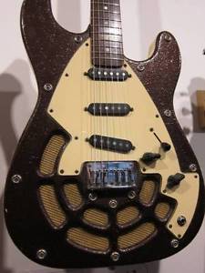 Lindert Loco-Motive S Rare Hollow Body E-Guitar Free Shipping