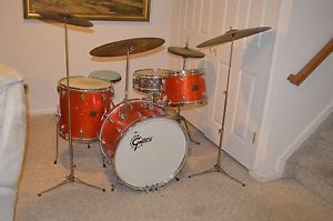 Vintage Gretsch Drums Tangerine Sparkle
