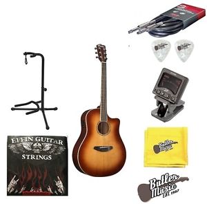 Breedlove Studio Dreadnought Sunburst Solid Top A/E Guitar w/Gigbag,Strings+More