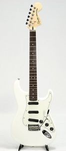 Squier Deluxe Hot Rails Stratocaster Olympic White guitar From JAPAN/456