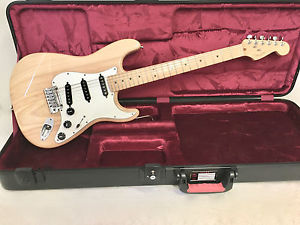 1998 Fender American Standard Stratocaster Electric Guitar Natural Ash w/ HSC NM