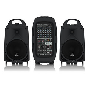 Behringer Europort PPA2000BT Portable 8 Channel PA Speaker System 2000W