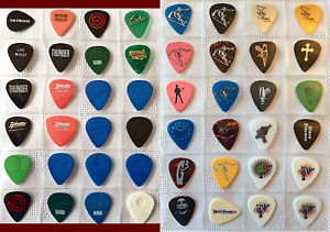 Guitar Pick Collection (320) Very Rare from Vai, Moore, Yngwie, Satch, U2, VH,)