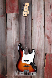 Fender® Standard Jazz Bass 4 String Bass Electric Guitar SS RW FB Brown Sunburst