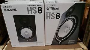 Yamaha HS8 120W Powered Studio Monitor 8" Woofer 1" Dome Tweeter  (Pair) NEW