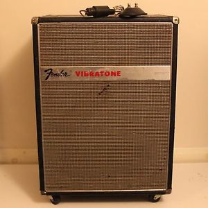 Vintage 1968 Fender Vibratone w/ Crossover Leslie 16 / 18 Speaker SRV Pedal