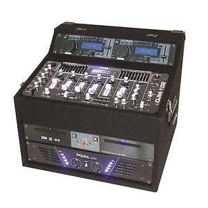 [OCCASION] Pack sono DJ PA systeme complet  mixer ampli 2x CD 2x USB MP3 AUX rac