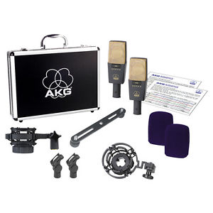 AKG C414 XLII/ST Multi-Pattern Studio Condenser Microphone Stereo Matched Pair